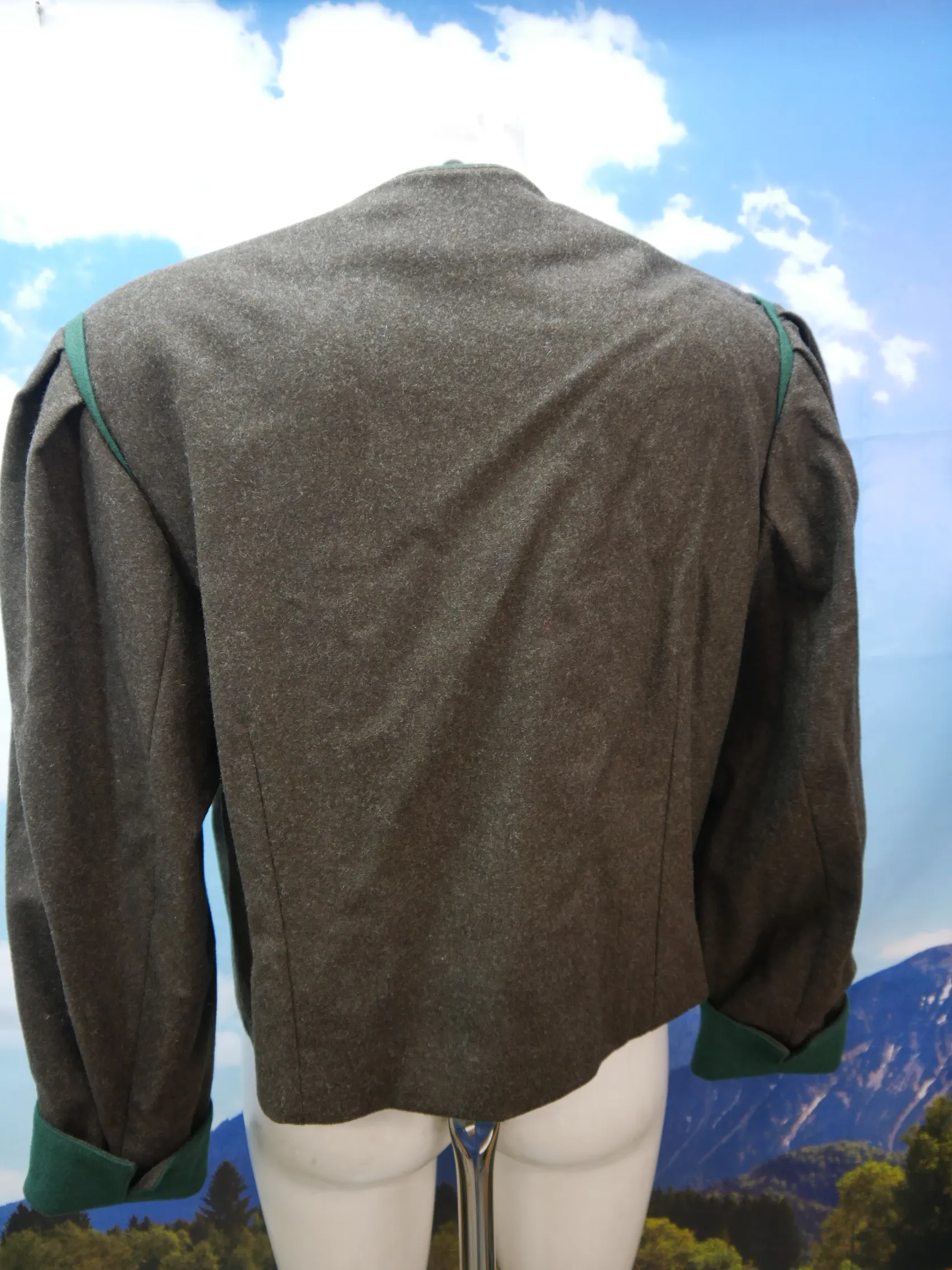 Peter Hahn neuwertig braun Loden mit Revers großartige Trachtenjacke Jacke Gr.42
