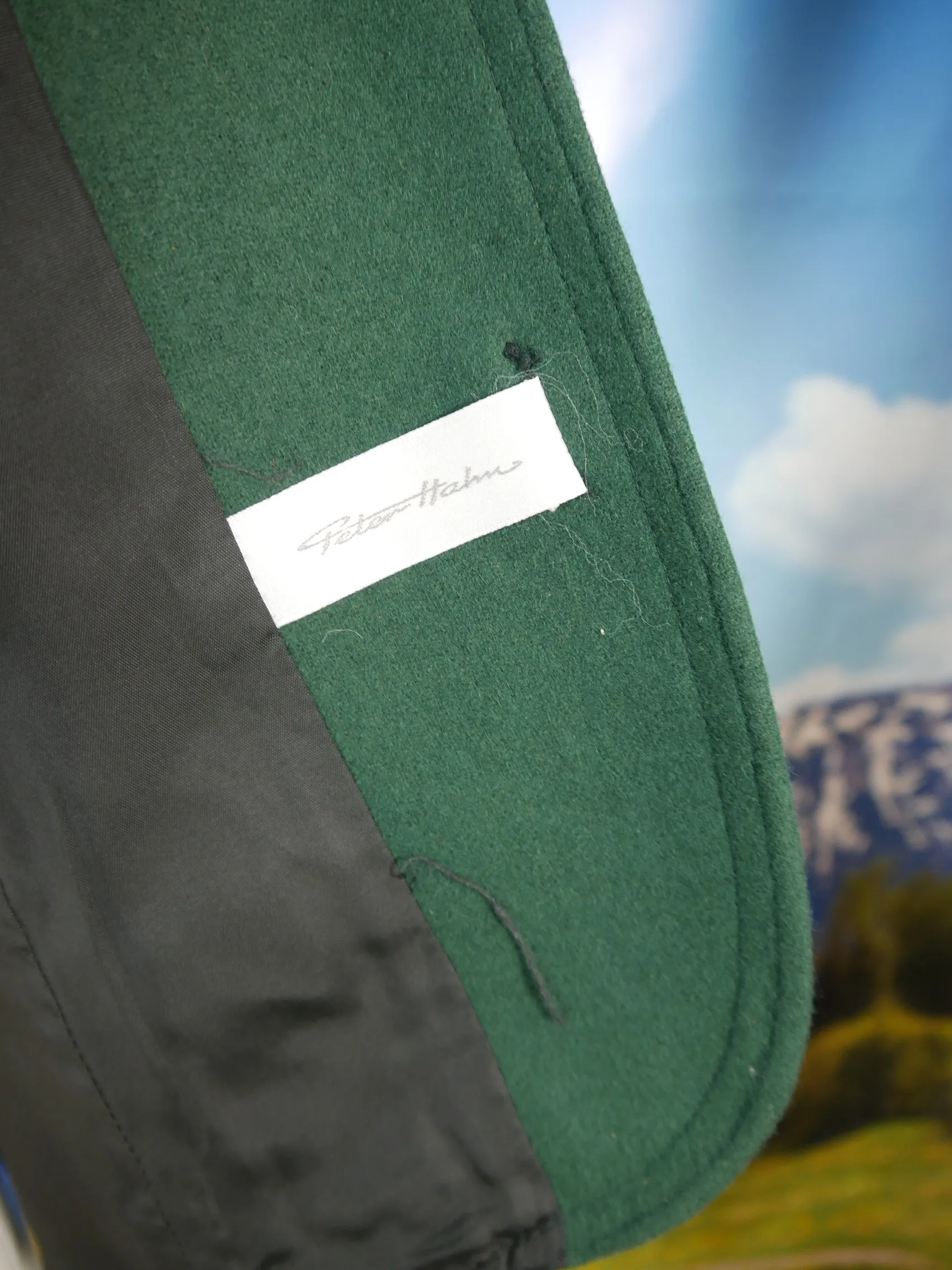 Peter Hahn neuwertig schwarz mit Wienernaht fesche Trachtenjacke Jacke Gr.40